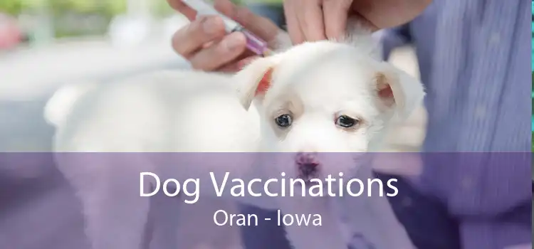 Dog Vaccinations Oran - Iowa