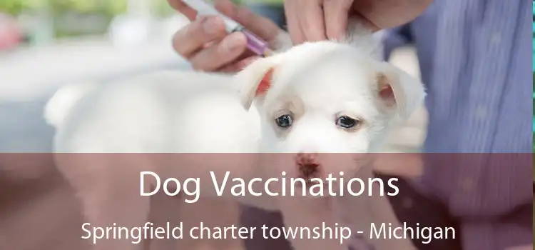 Dog Vaccinations Springfield charter township - Michigan